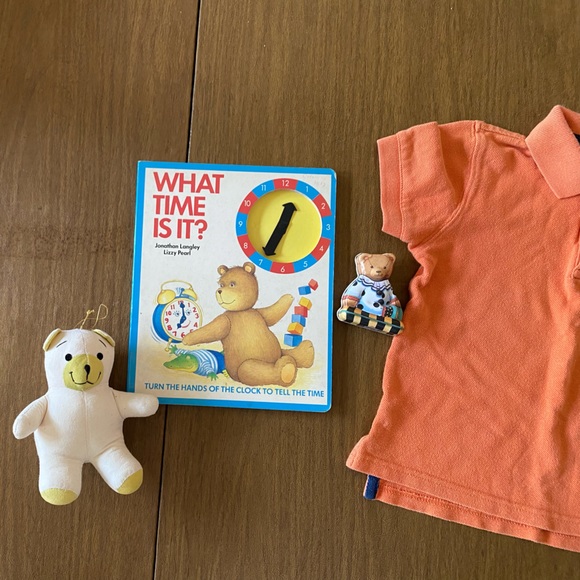 🧸 Boys Polo and Book 📕 Teddybear Bundle - Picture 2 of 11